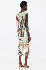 Vivienne Westwood Long Boulle Printed Dress