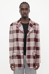 Vivienne Westwood Crepe Check Wreck Blazer