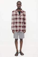 Vivienne Westwood Crepe Check Wreck Blazer