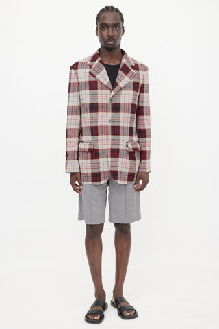 Vivienne Westwood Crepe Check Wreck Blazer