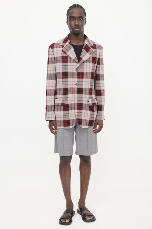Vivienne Westwood Crepe Check Wreck Blazer