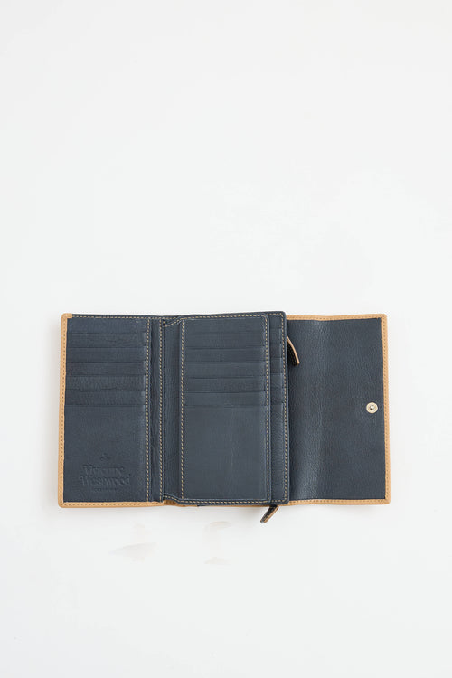 Vivienne Westwood Leather Orb Tri-fold Wallet