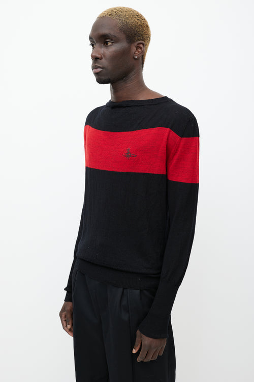 Vivienne Westwood Black & Red Wool Sweater