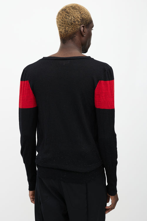Vivienne Westwood Black & Red Wool Sweater