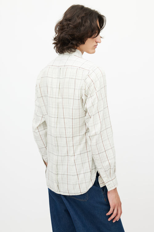 Vivienne Westwood Cream & Multicolour Plaid Shirt