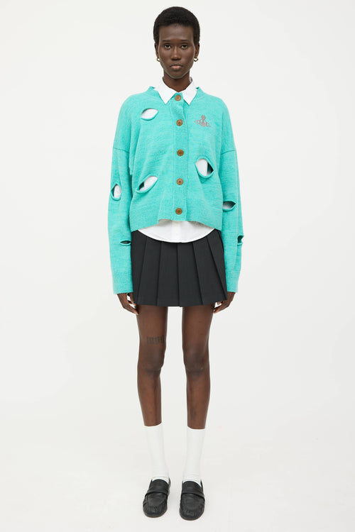 Vivienne Westwood Wool Knit Cut Out Cardigan