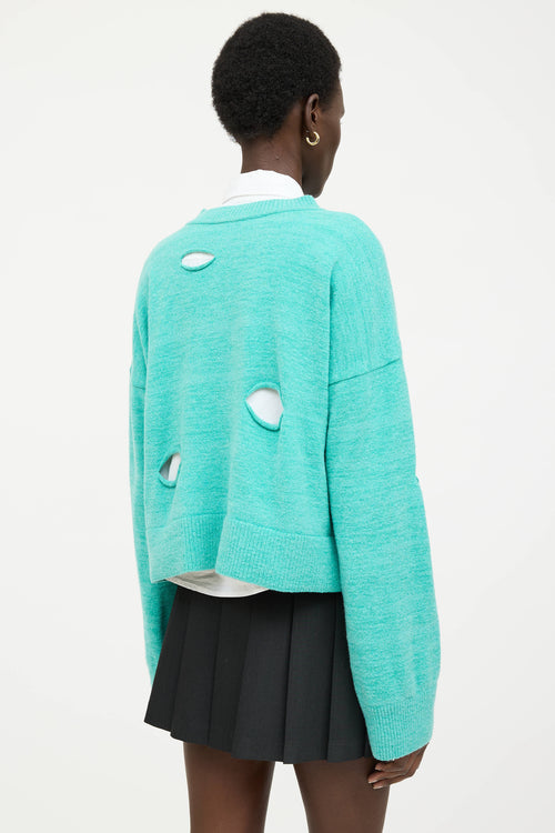 Vivienne Westwood Wool Knit Cut Out Cardigan