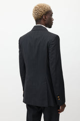 Vivienne Westwood Grey & Blue Wool Two Piece Suit