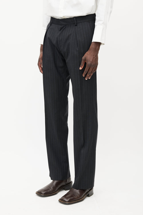 Vivienne Westwood Grey & Blue Wool Two Piece Suit