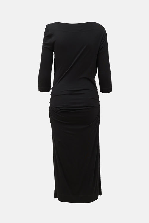 Vivienne Westwood Knit Asymmetrical Draped Dress