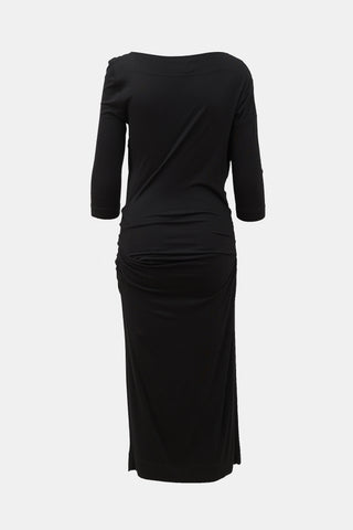 Vivienne Westwood Knit Asymmetrical Draped Dress