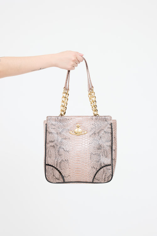Vivienne Westwood Leather Orb Top Handle Bag