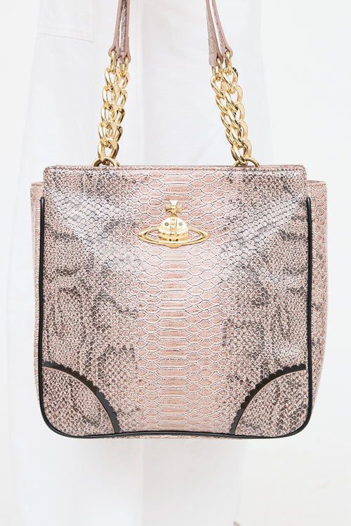 Vivienne Westwood Leather Orb Top Handle Bag