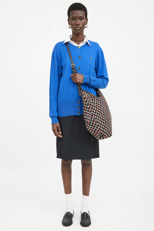 Vivienne Westwood Plaid Asymmetrical Bag