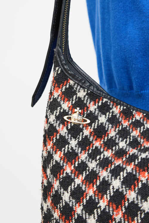 Vivienne Westwood Plaid Asymmetrical Bag