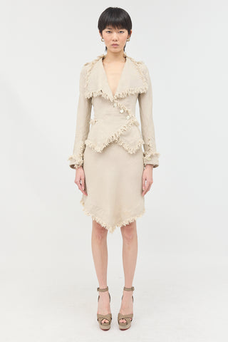 Vivienne Westwood SS 1998 Linen Fringe Set