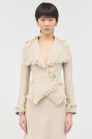 Vivienne Westwood SS 1998 Linen Fringe Set