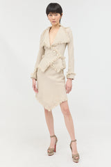 Vivienne Westwood SS 1998 Linen Fringe Set