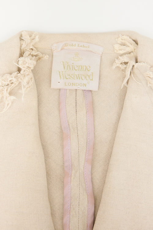 Vivienne Westwood SS 1998 Linen Fringe Set