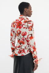 Vivienne Westwood Silk Chiffon Floral Blouse