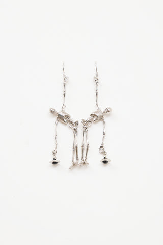 Vivienne Westwood Skeleton Orb Drop Earrings