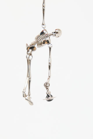 Vivienne Westwood Skeleton Orb Drop Earrings