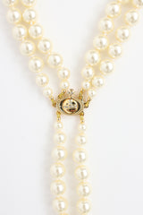 Vivienne Westwood Three Row Pearl Drop Choker Necklace