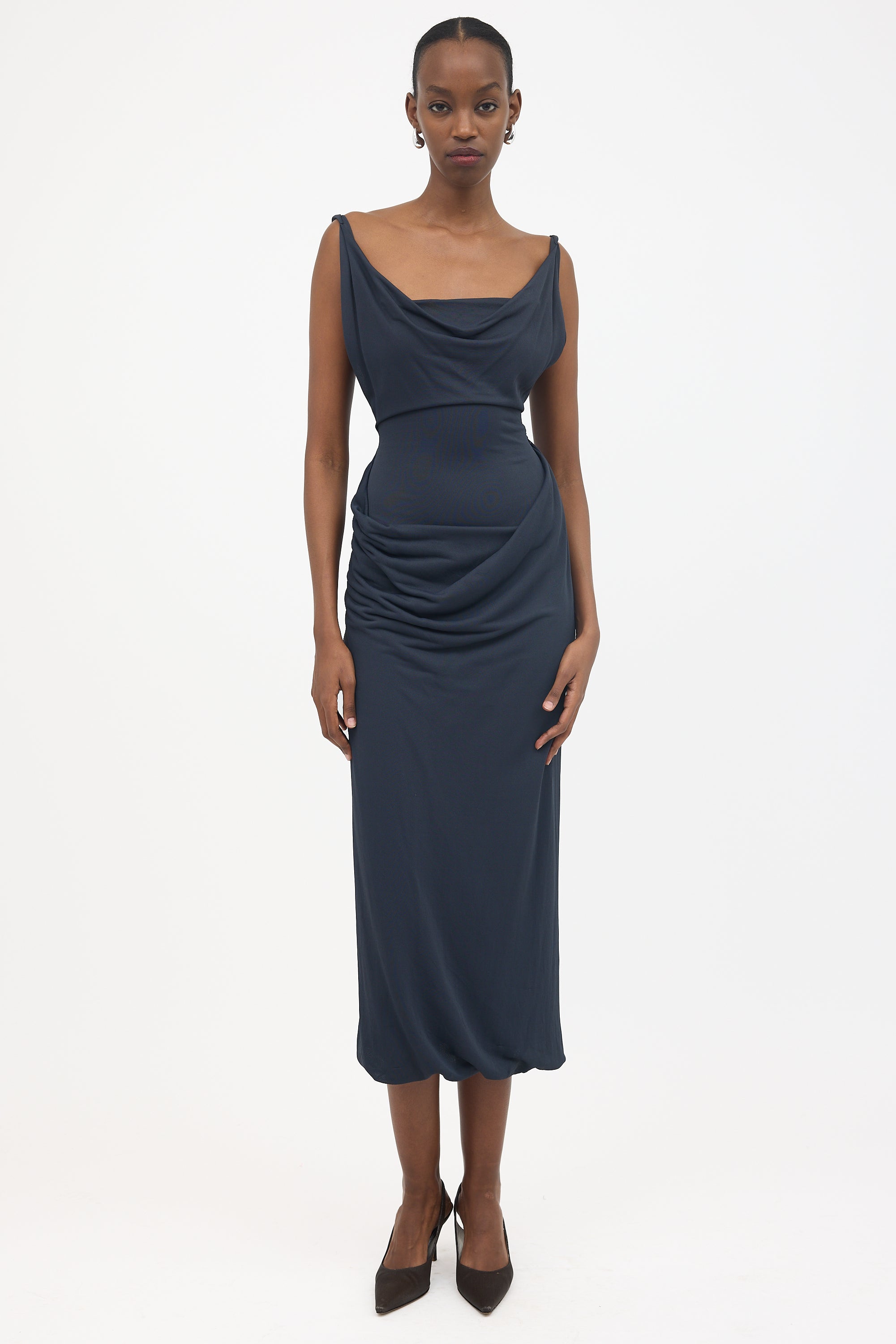 Vivienne Westwood // SS 1997 'Vive La Bagatelle' Drape Dress VSP Consignment Vivienne Westwood // SS 1997 'Vive La Bagatelle' Drape Dress VSP Consignment