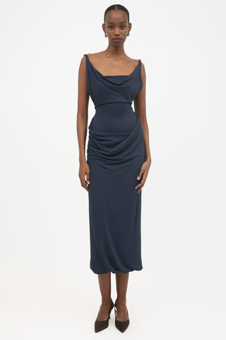 Vivienne Westwood Vintage Wool Draped Dress