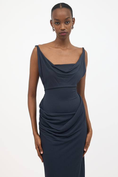 Vivienne Westwood Vintage Wool Draped Dress