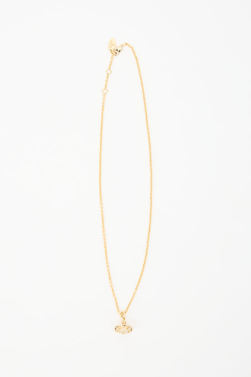Vivienne Westwood Embellished Small Orb Necklace