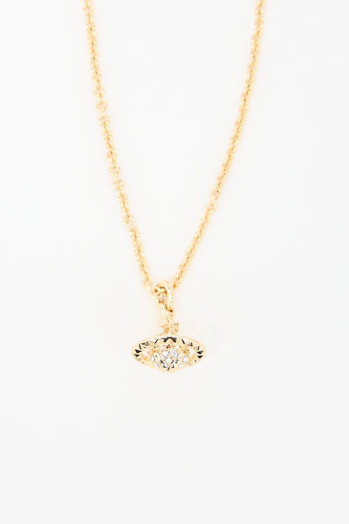 Vivienne Westwood Embellished Small Orb Necklace