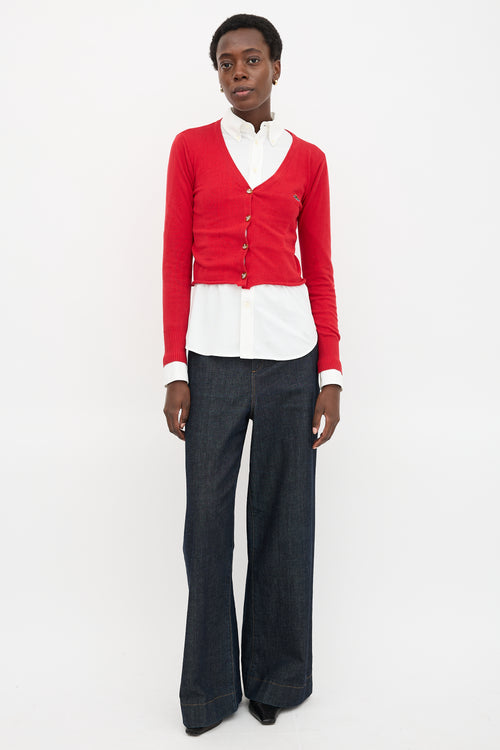 Vivienne Westwood Embroidered Logo Cardigan