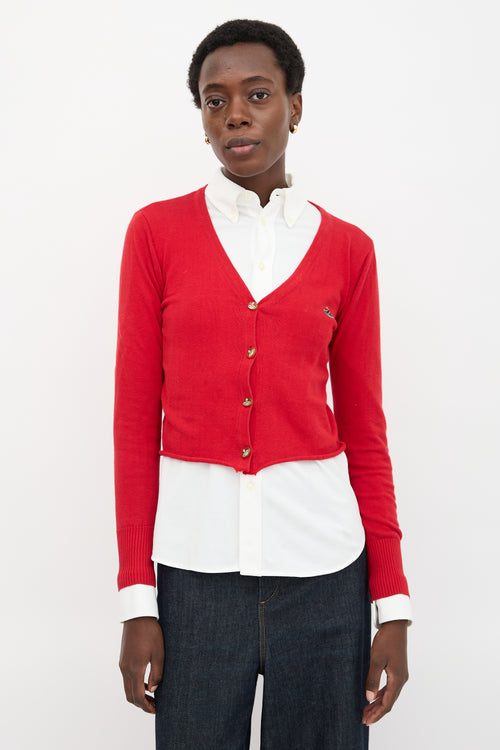 Vivienne Westwood Embroidered Logo Cardigan