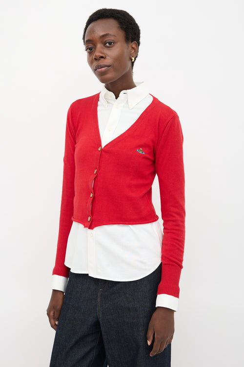 Vivienne Westwood Embroidered Logo Cardigan