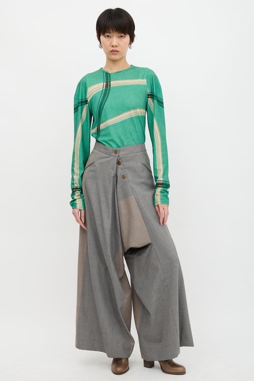 Vivienne Westwood Red Label Wool Draped Trouser