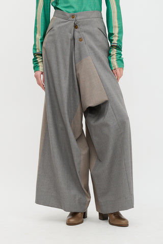 Vivienne Westwood Red Label Wool Draped Trouser