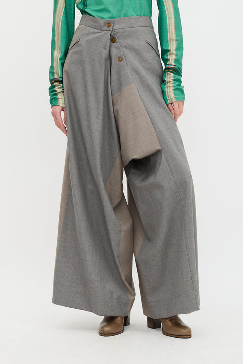 Vivienne Westwood Red Label Wool Draped Trouser
