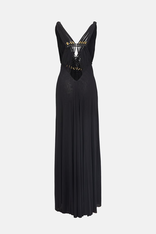 Vivienne Tam Macrame Maxi Dress