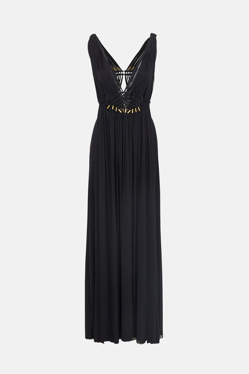 Vivienne Tam Macrame Maxi Dress