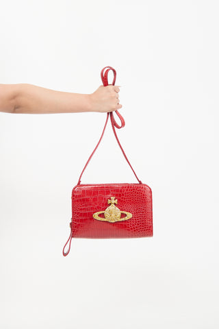 Vivienne Westwood Embossed Orb Crossbody Bag