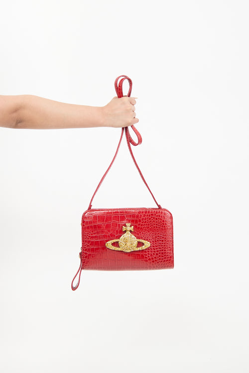 Vivienne Westwood Embossed Orb Crossbody Bag