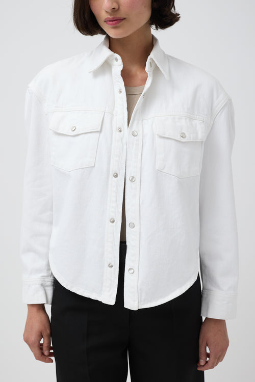 WARDROBE.NYC White Denim Jacket