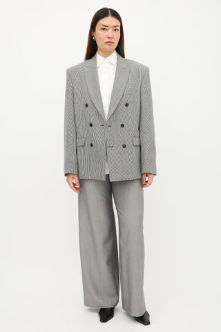 WARDROBE.NYC Wool Houndstooth Blazer