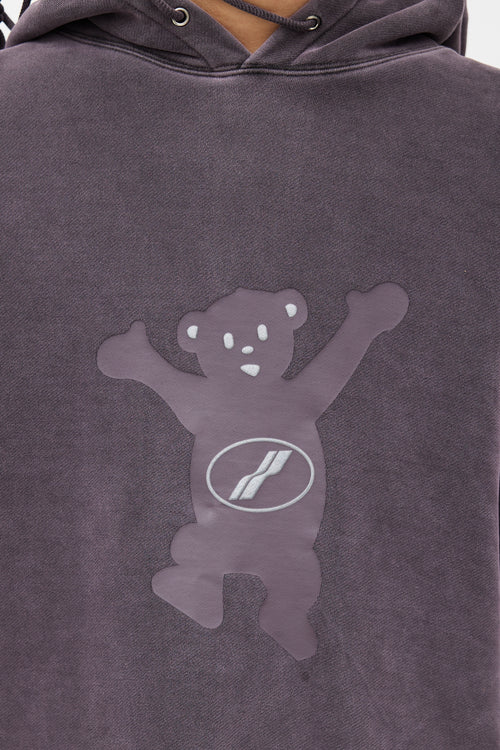 WE11DONE Purple Logo Hoodie