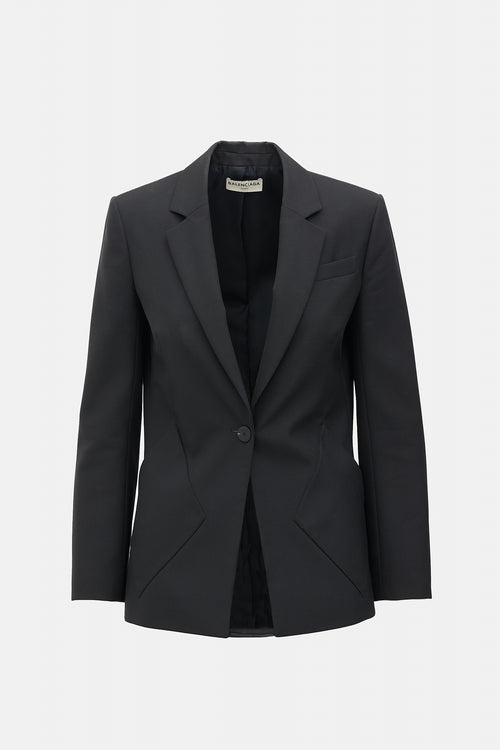 Balenciaga 2014 Single Button Blazer