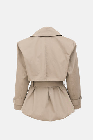 Helsa Cropped Trench Jacket