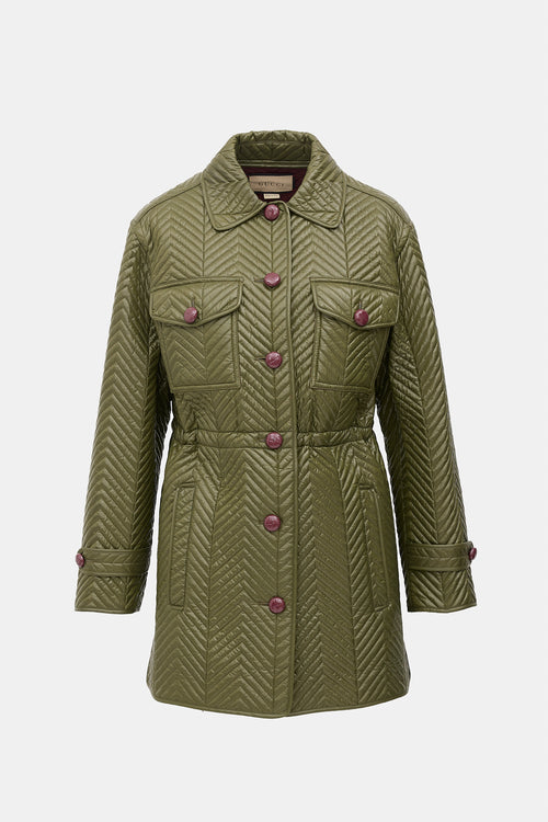 Gucci Quilted Chevron Jacket
