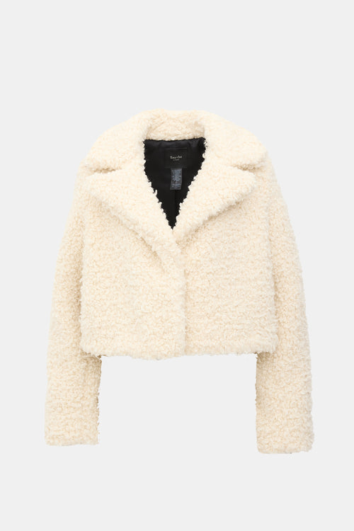 Smythe Faux Fur Cropped Jacket