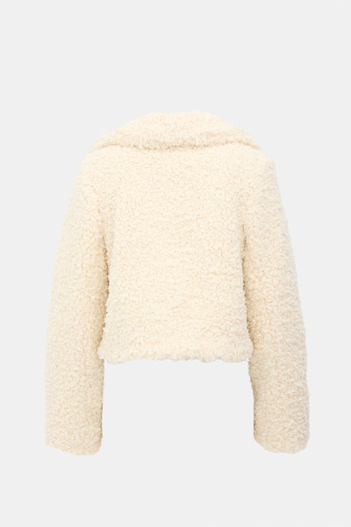 Smythe Faux Fur Cropped Jacket